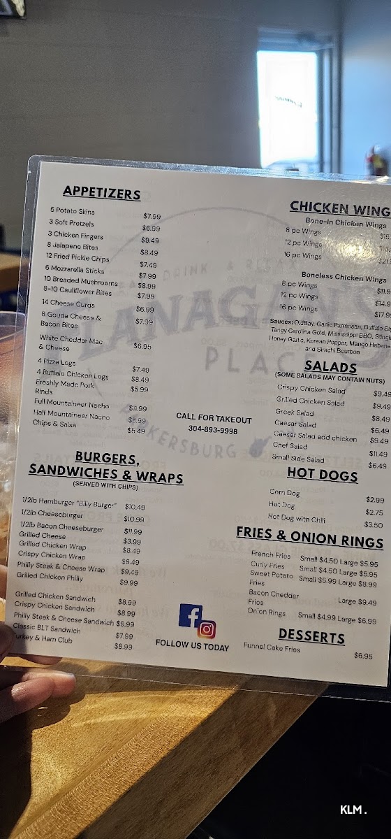 Flanagan’s Place Photo Menu 6
