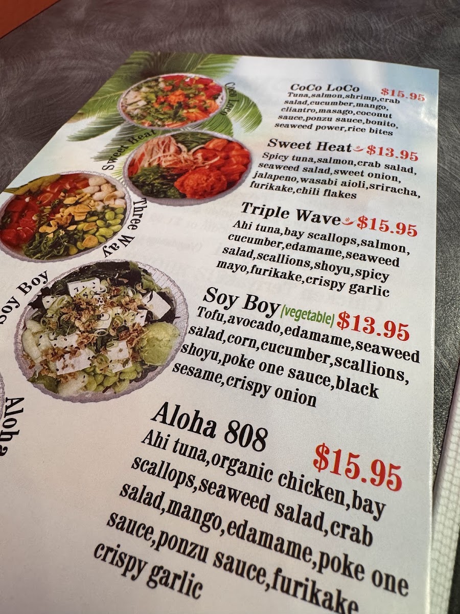 Poke One Photo Menu 2