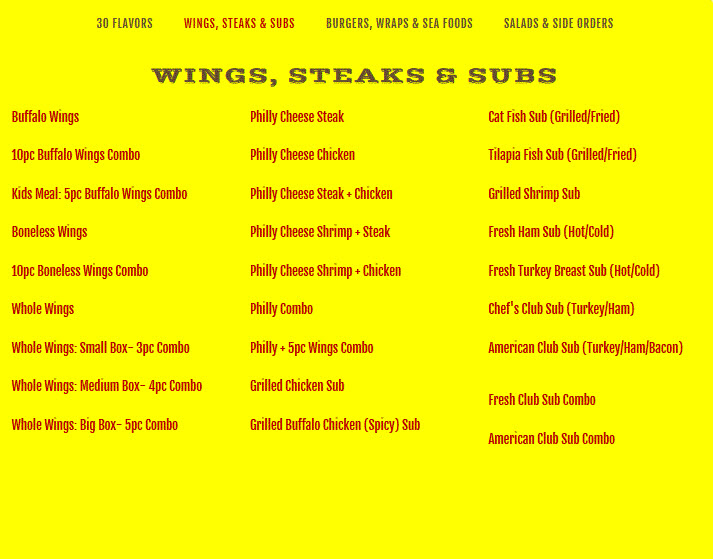 America's Best Wings - Seat Pleasant Photo Menu 4