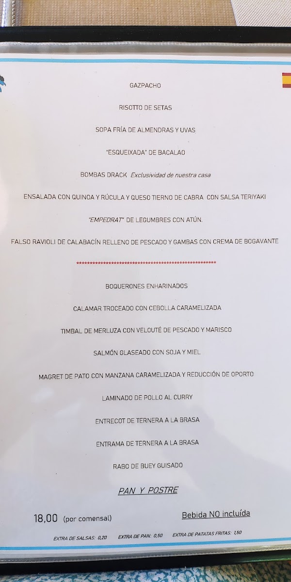 Drack Restaurant Photo Menu 3