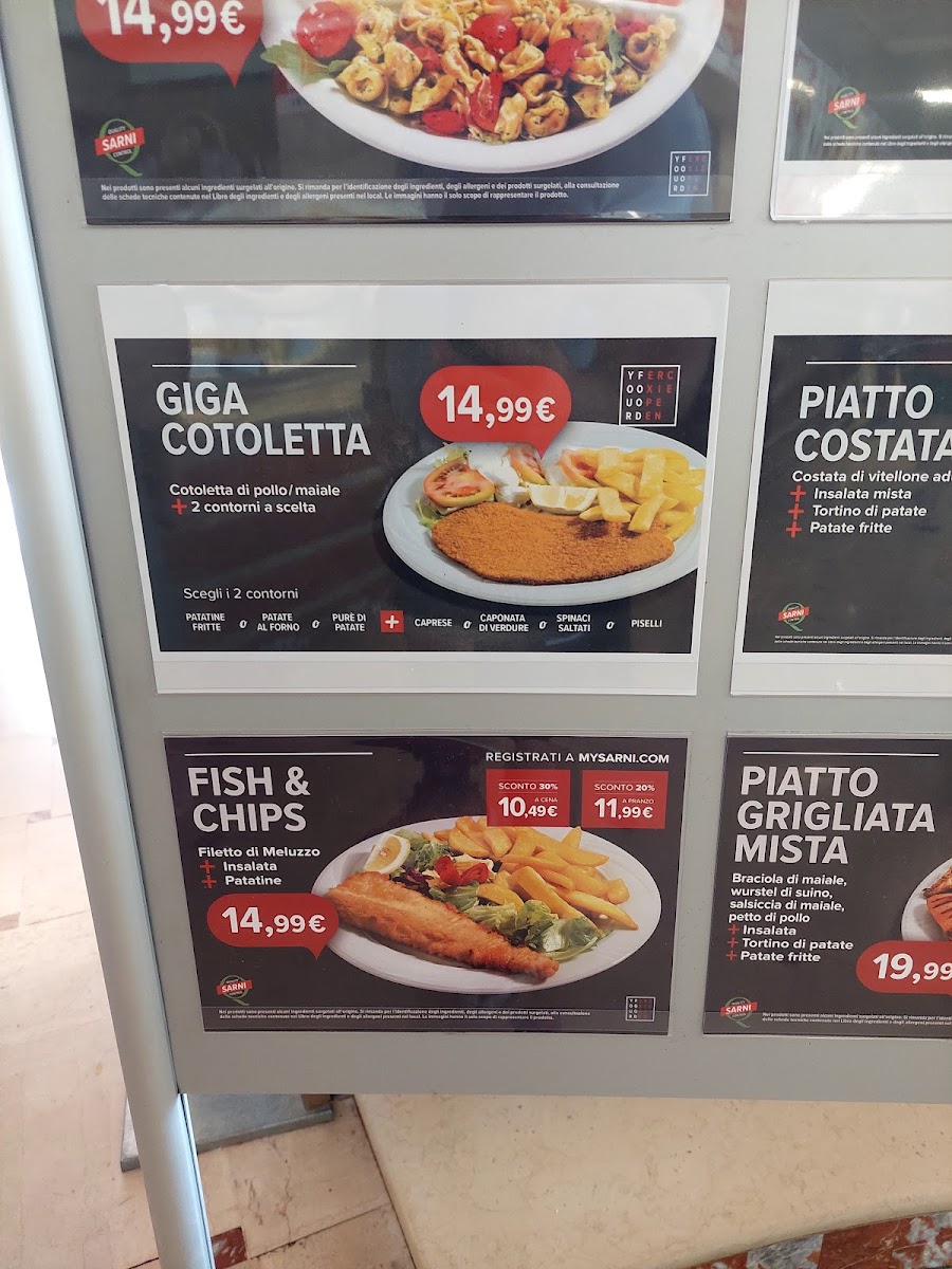 Autogrill Foglia Ovest Photo Menu 1