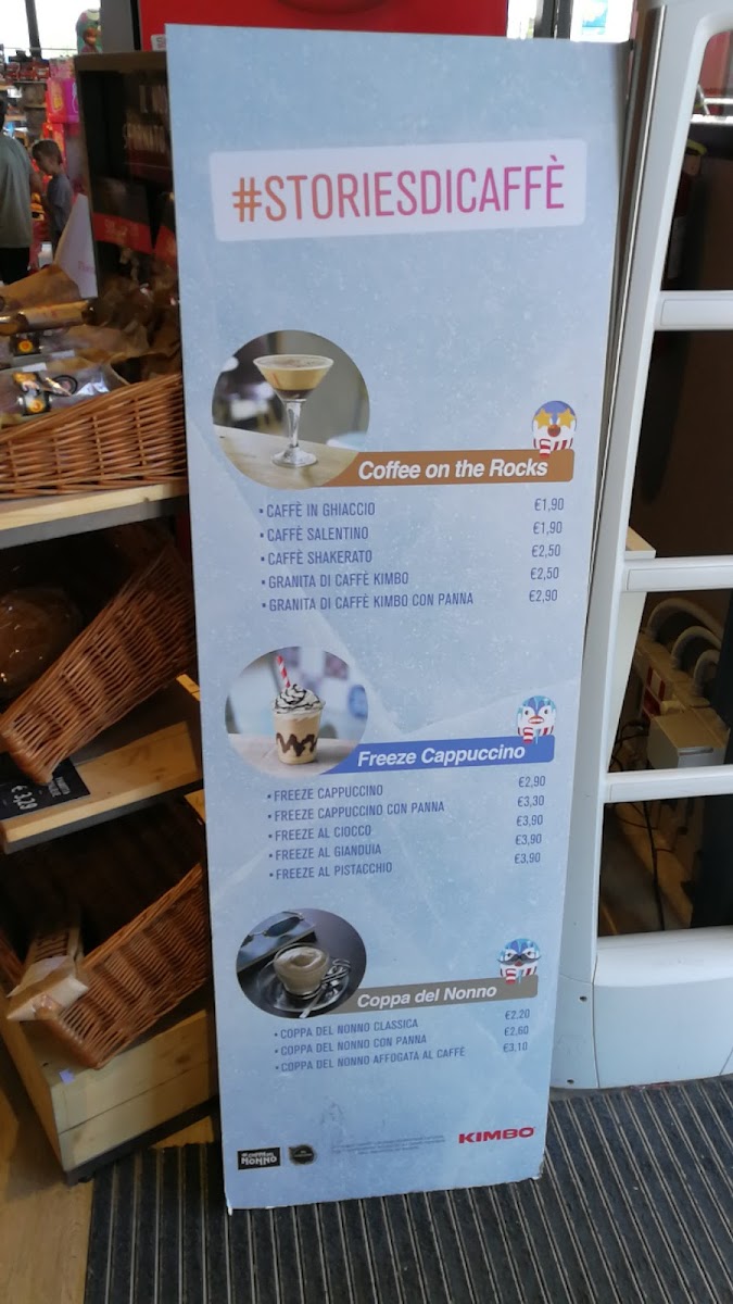 Autogrill Foglia Ovest Photo Menu 3