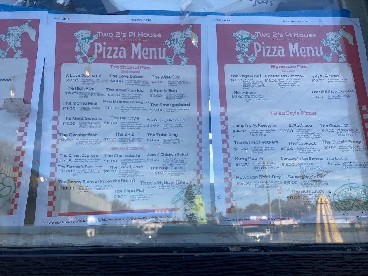 Two 2's Brick Oven Baked Pi House Photo Menu 6