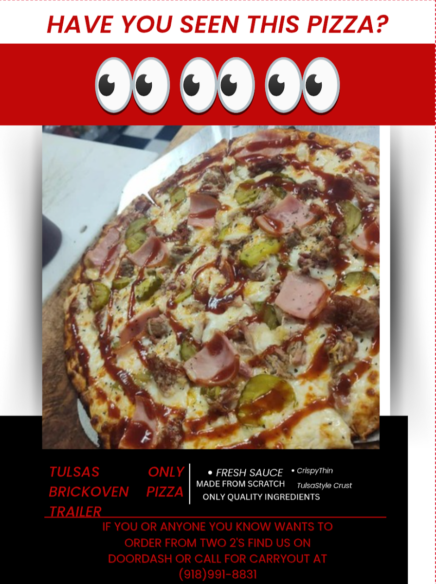 Two 2's Brick Oven Baked Pi House Photo Menu 7