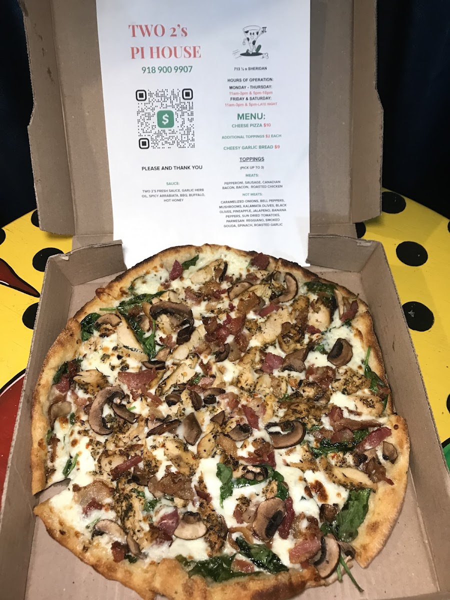 Two 2's Brick Oven Baked Pi House Photo Menu 8