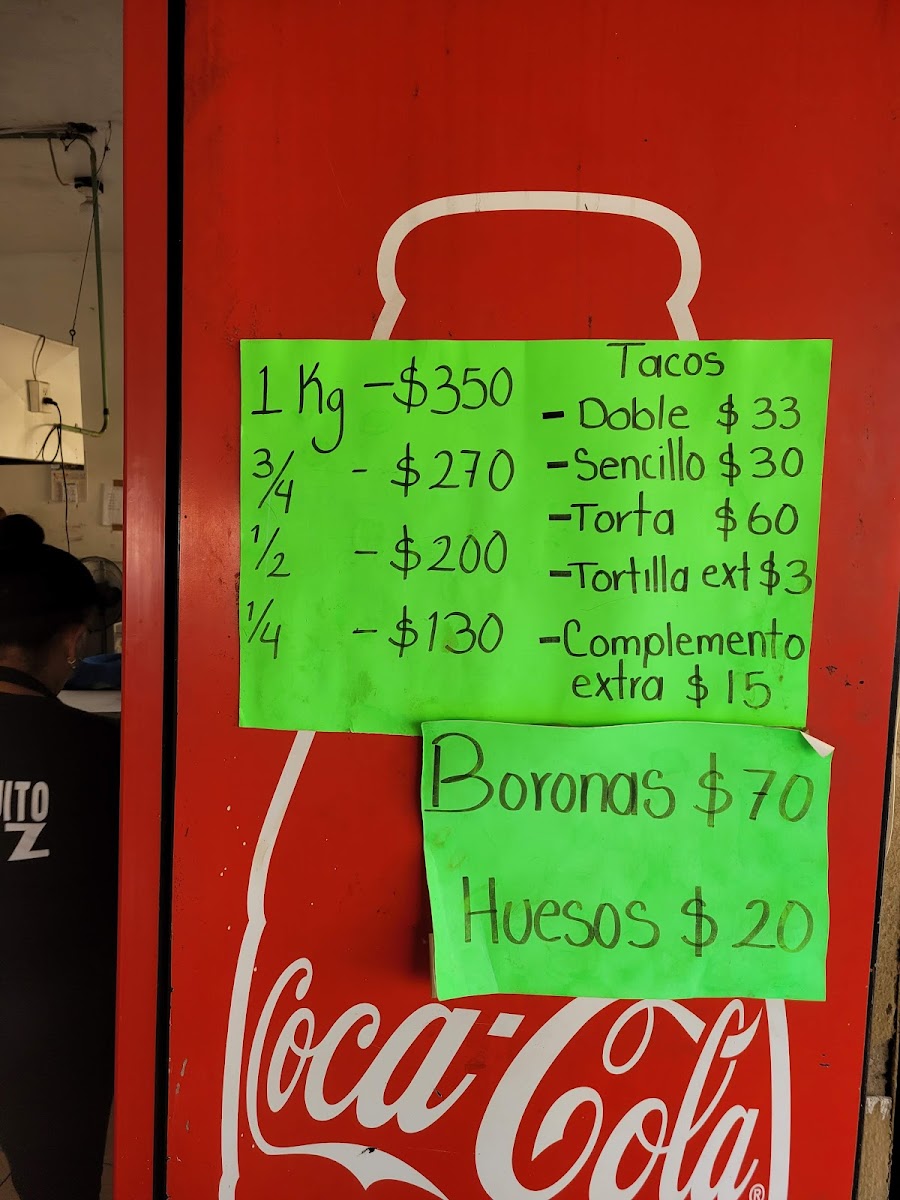 Carnitas El Puerquito Feliz Photo Menu 3