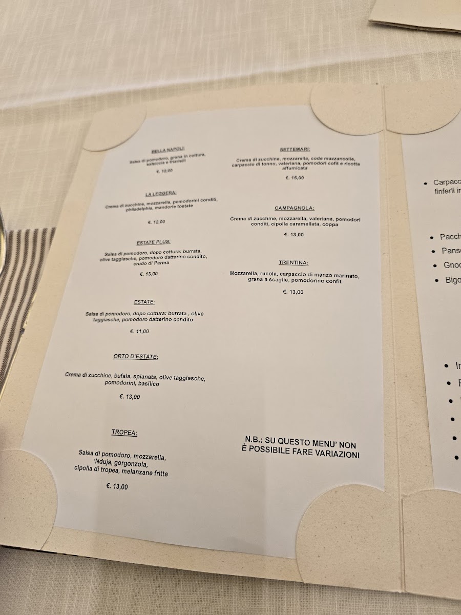Agli Angeli Photo Menu 8