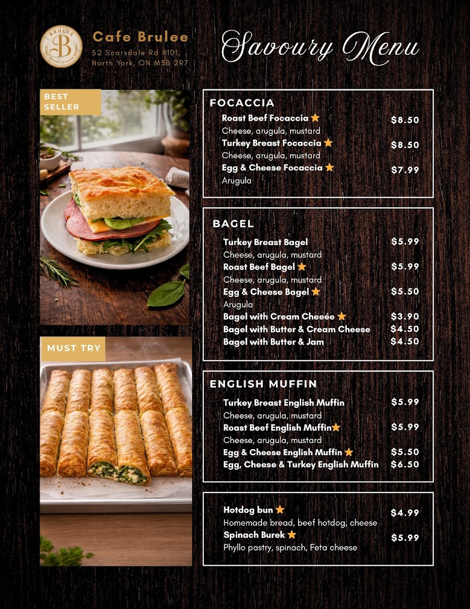 Cafe Brulee Photo Menu 2