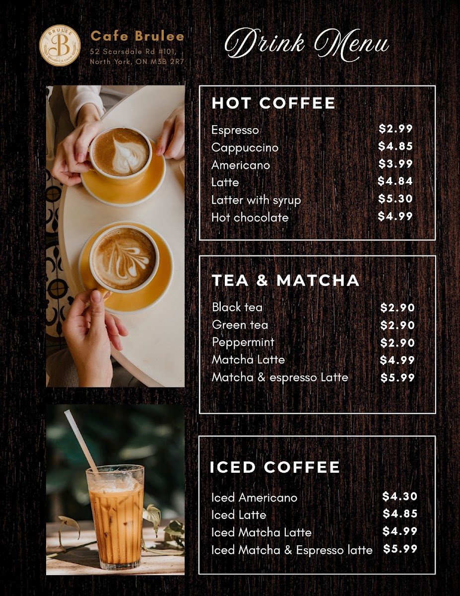Cafe Brulee Photo Menu 3