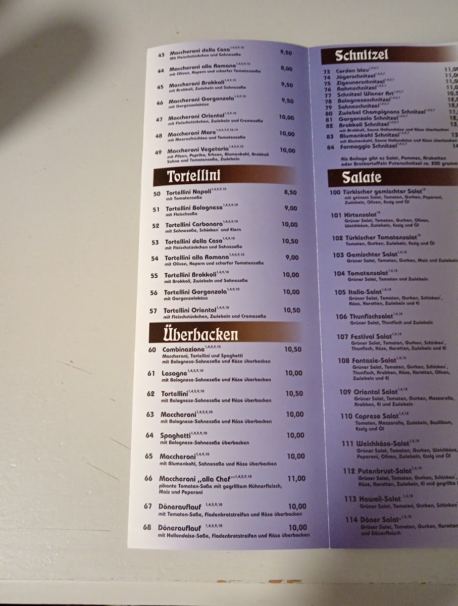 Restaurant Oriental Photo Menu 1