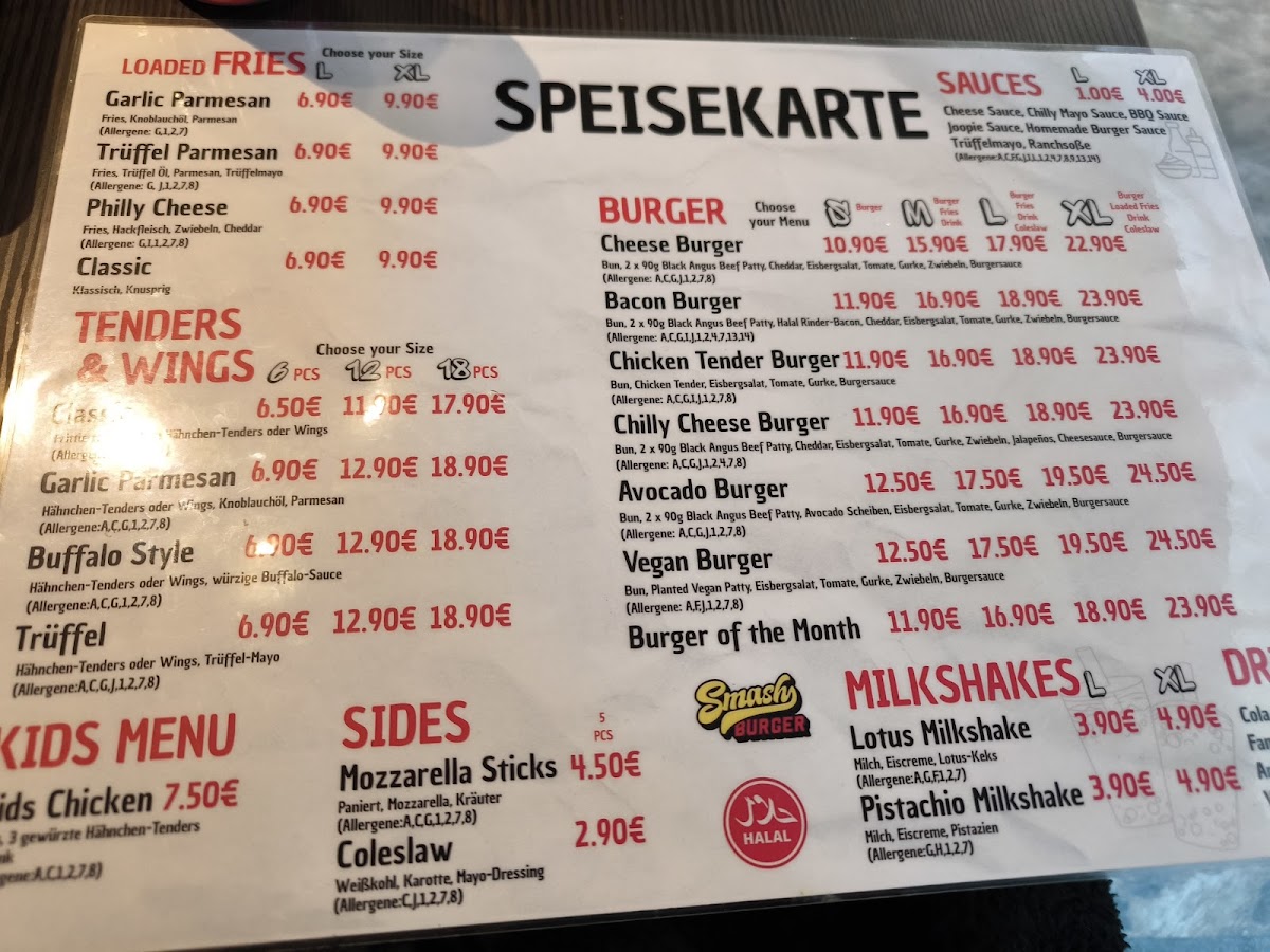 The Smash Burger Altes Hallenbad Photo Menu 9