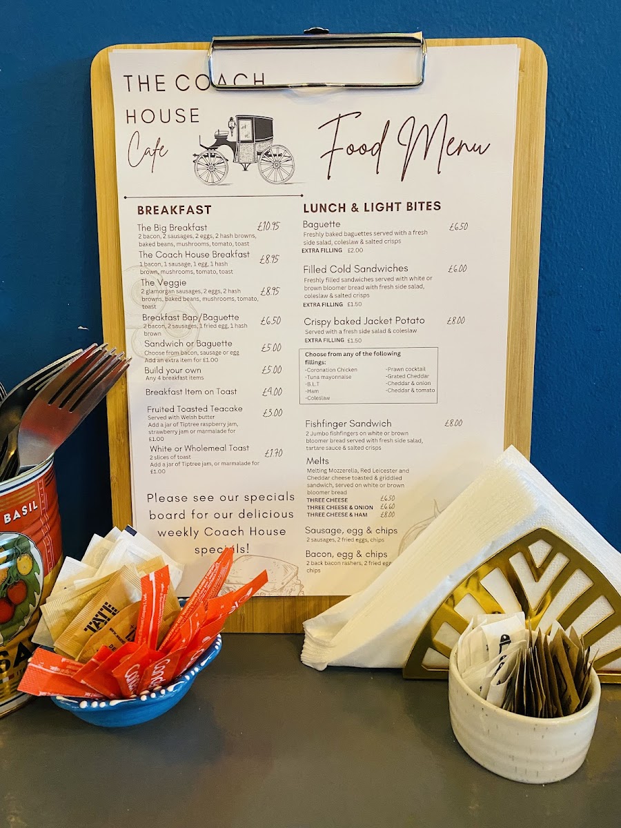 The Coach House Cafe Photo Menu 2