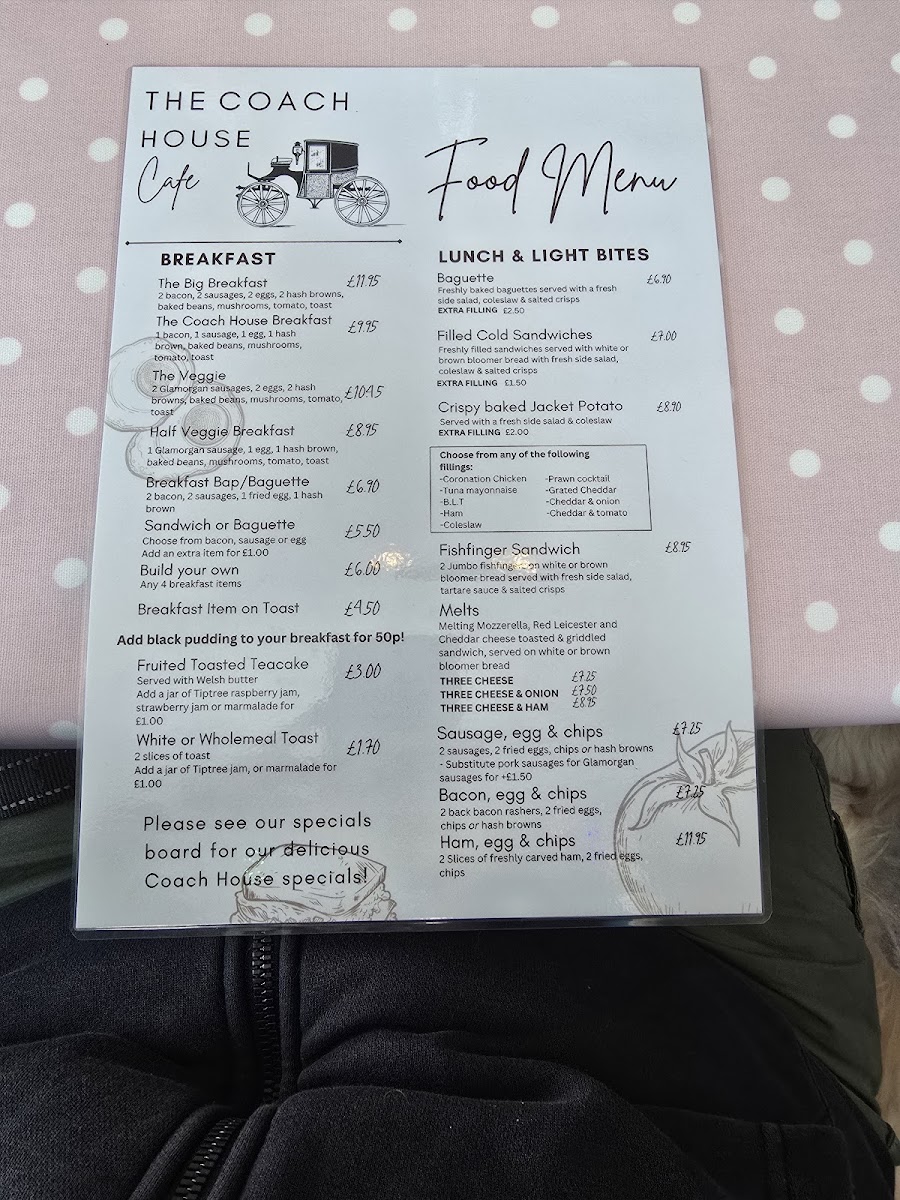 The Coach House Cafe Photo Menu 3