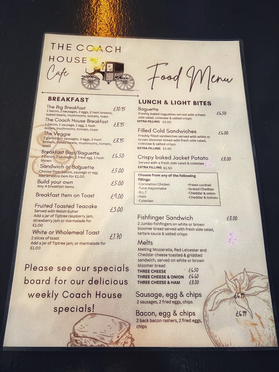 The Coach House Cafe Photo Menu 6