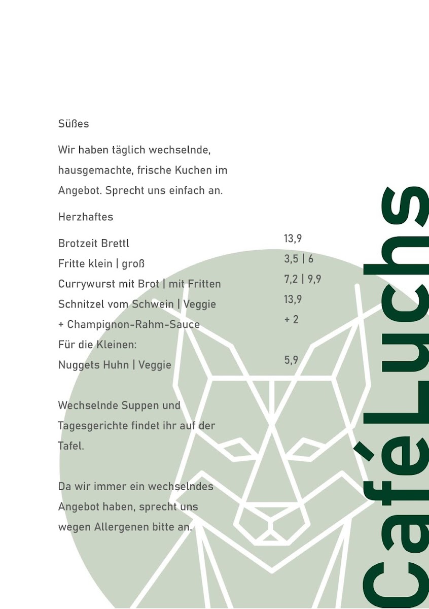 Café Luchs Photo Menu 1