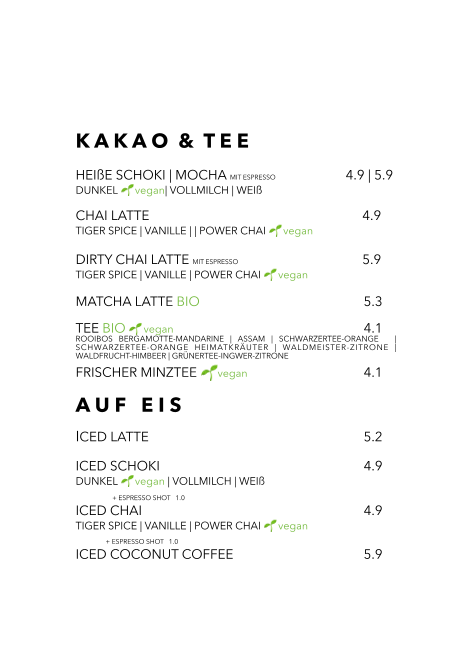 Café Matschka Photo Menu 1