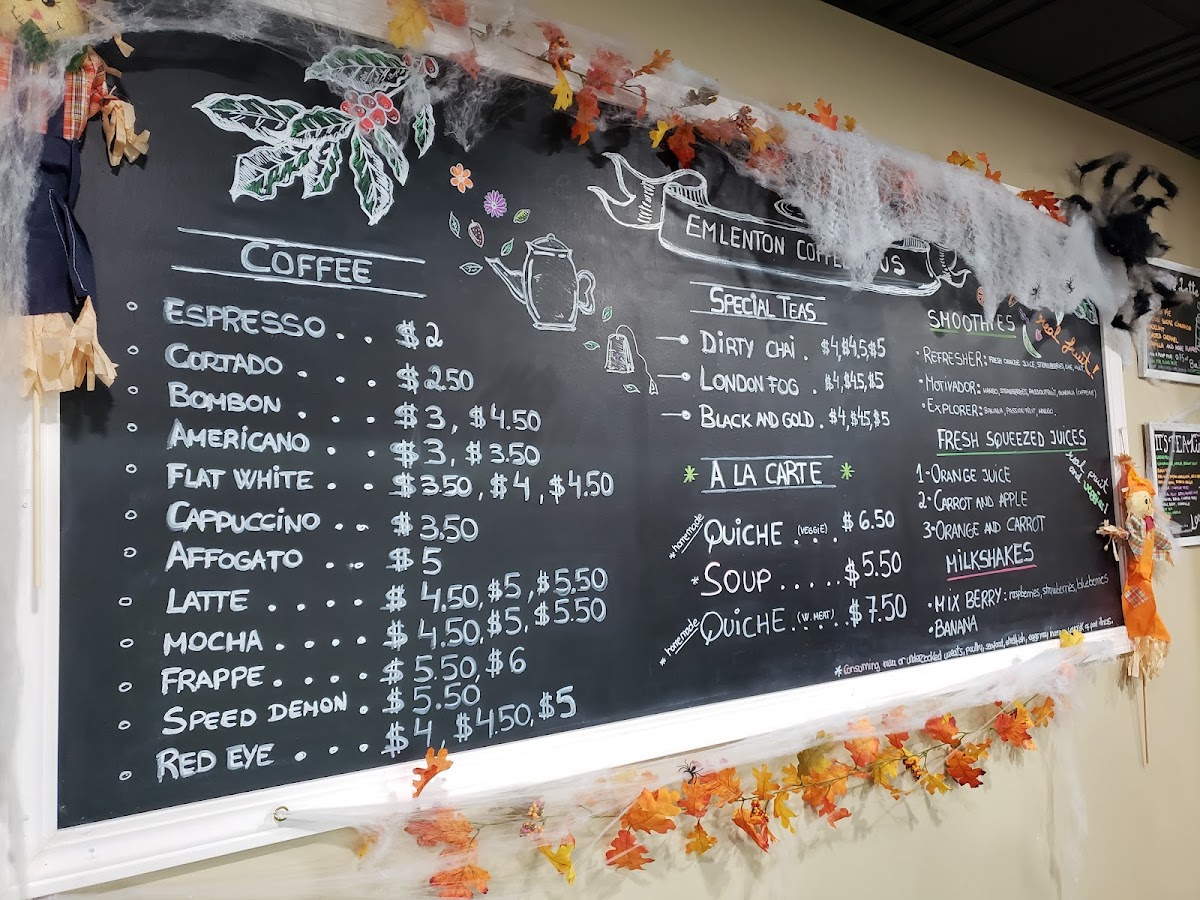 Emlenton Coffee Haus Photo Menu 6