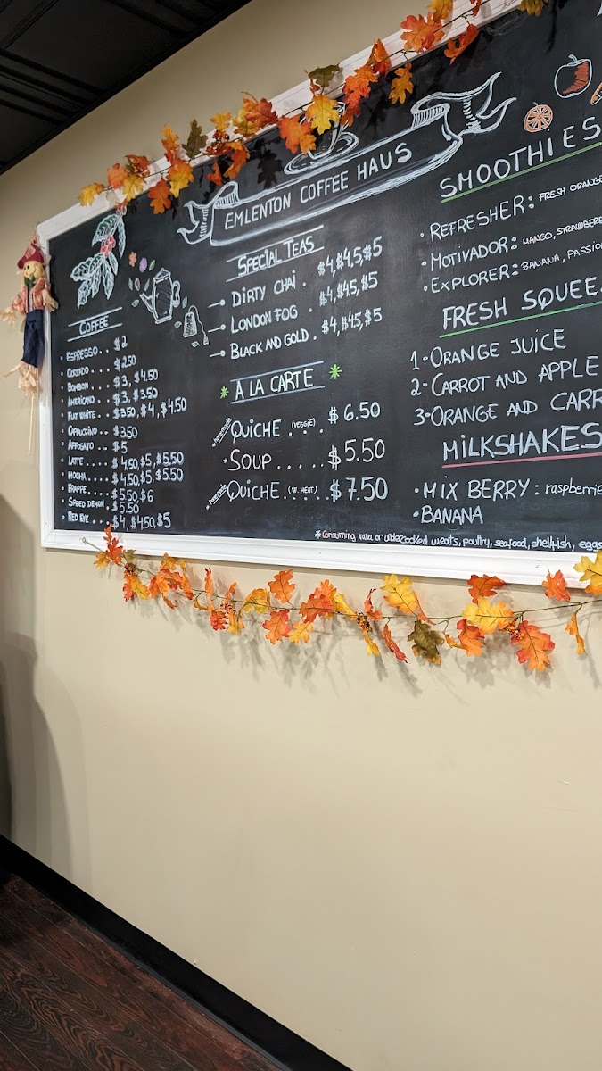 Emlenton Coffee Haus Photo Menu 9