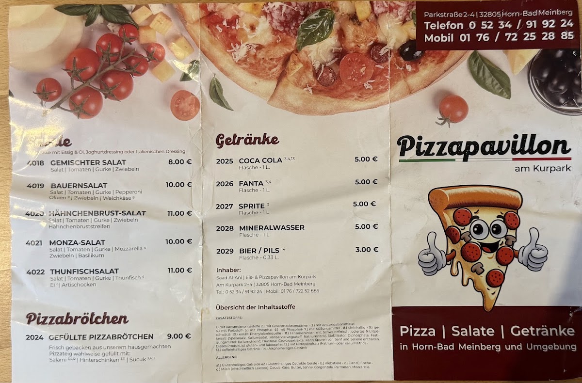 Eispavillon und Pizzapavillon am Kurpark Photo Menu 2