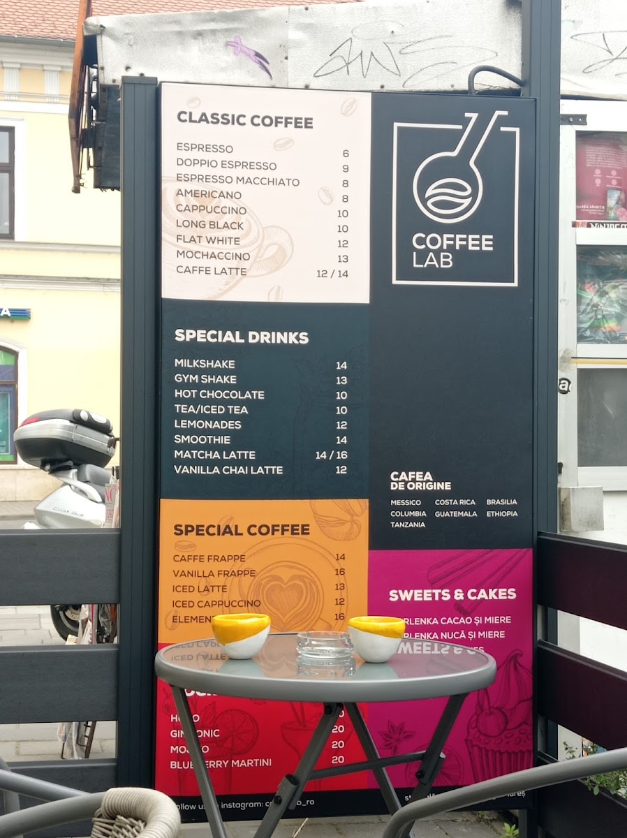 Coffee Lab Photo Menu 1