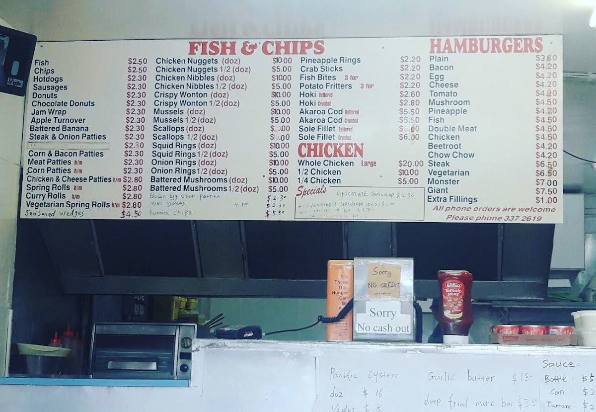 Huntsbury Seafoods Photo Menu 4