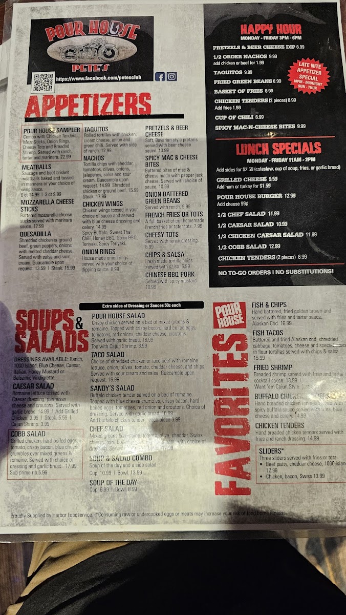 Pour House Pete's Photo Menu 5