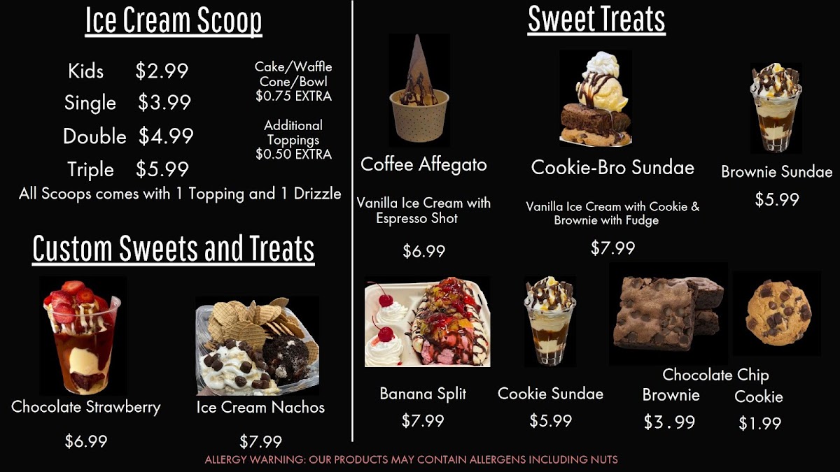 Klee's Ice Cream & Dessert Photo Menu 2