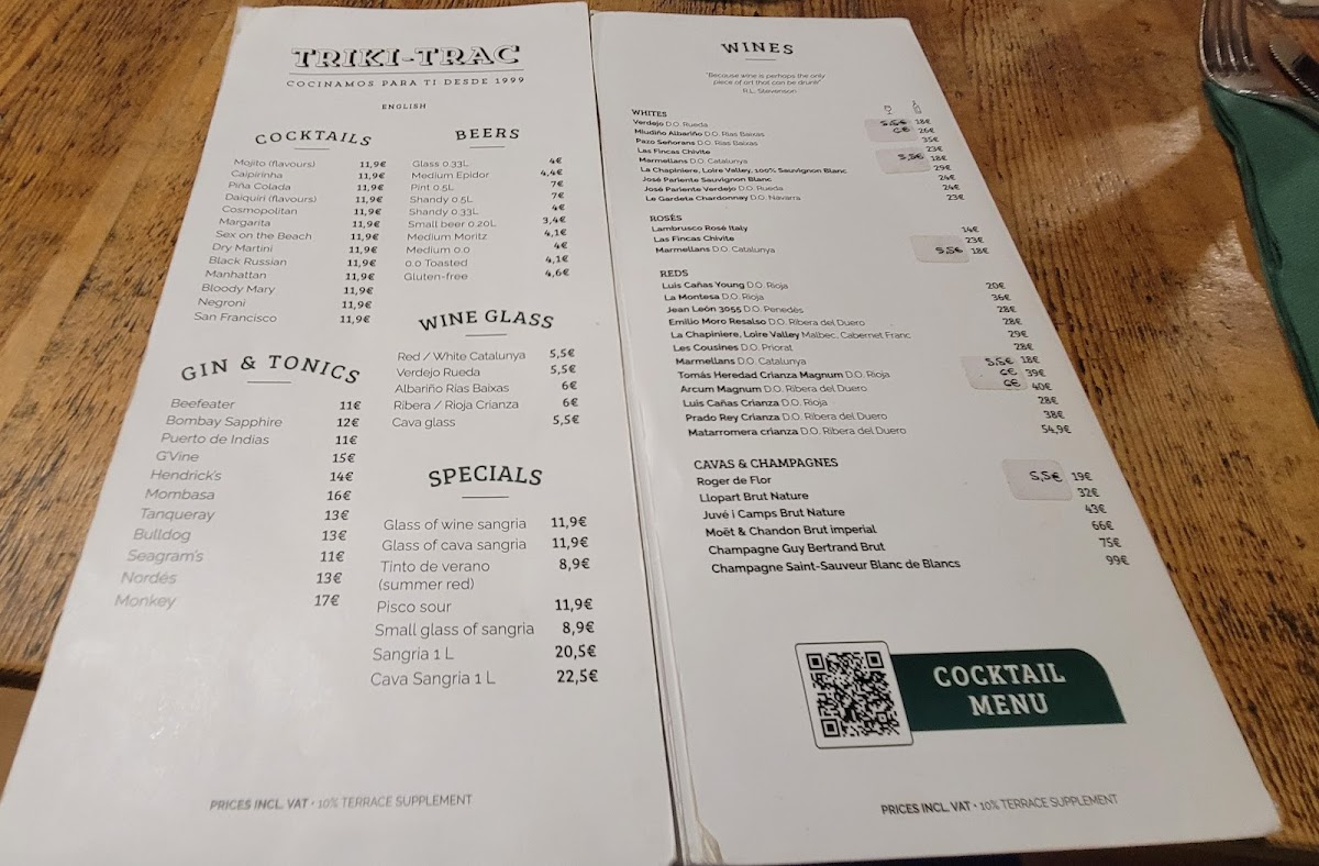Triki-Trac Photo Menu 2