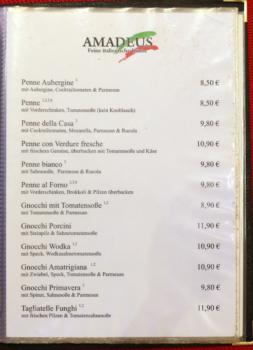 Restaurant Pizzeria Amadeus Photo Menu 6