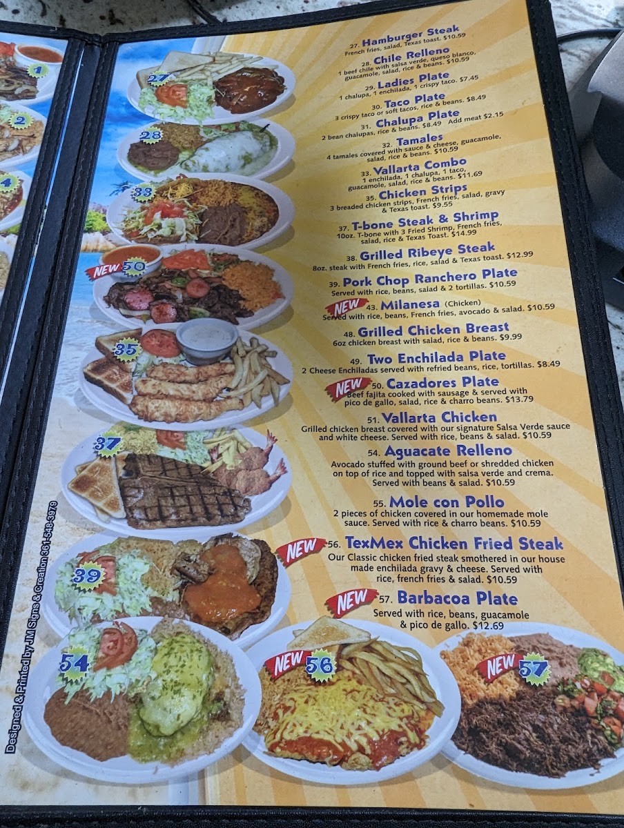 Taqueria Vallarta 6 Photo Menu 1