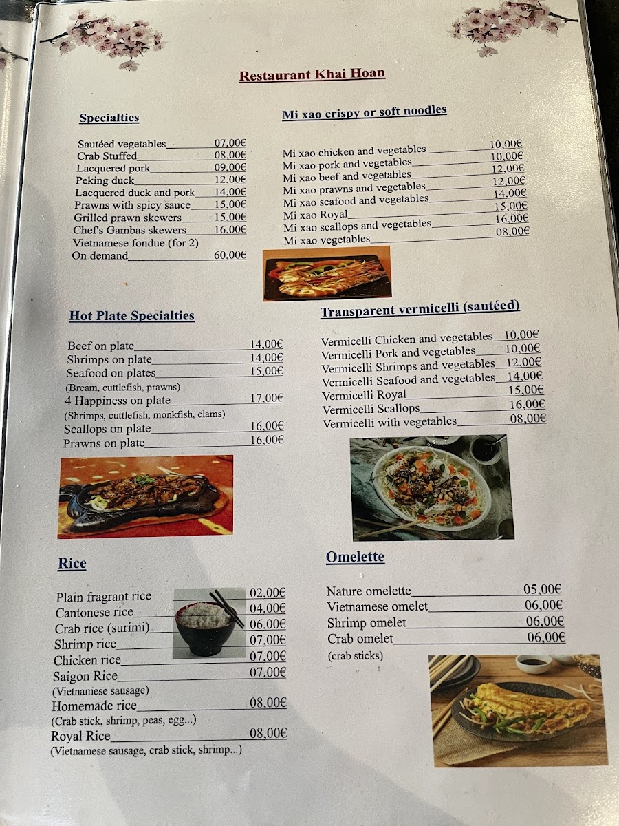 Khai Hoan Photo Menu 1