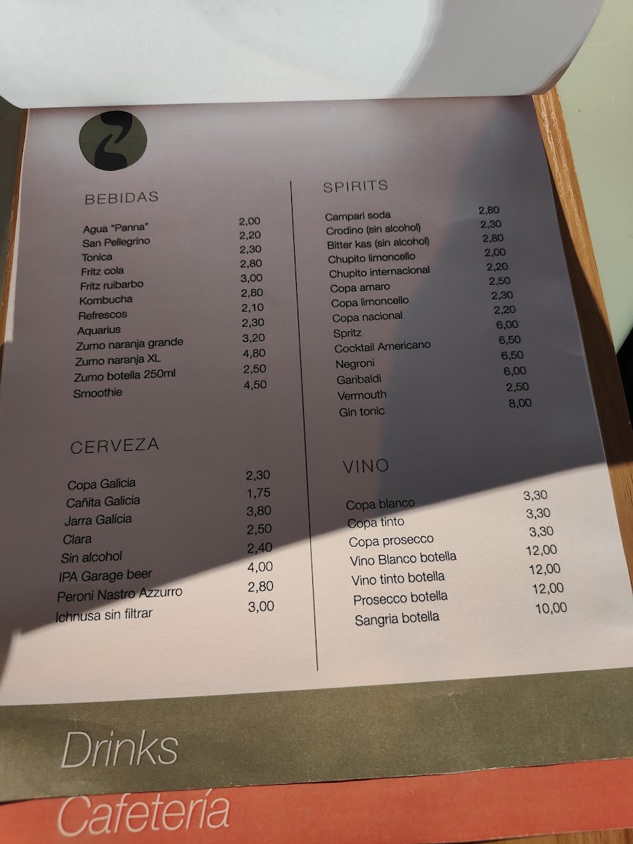 Crois Spazio Bar Photo Menu 1