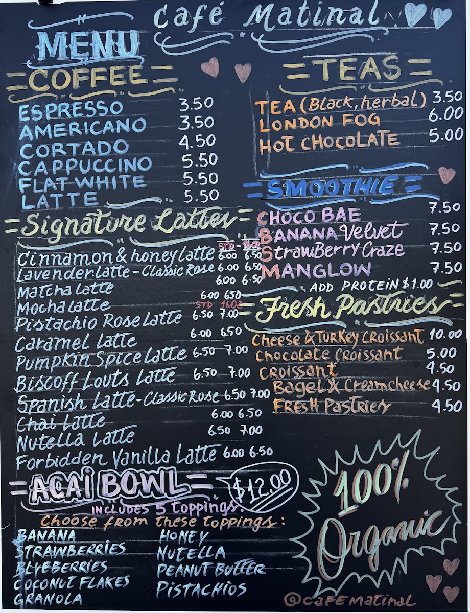 Café Matinal Photo Menu 2