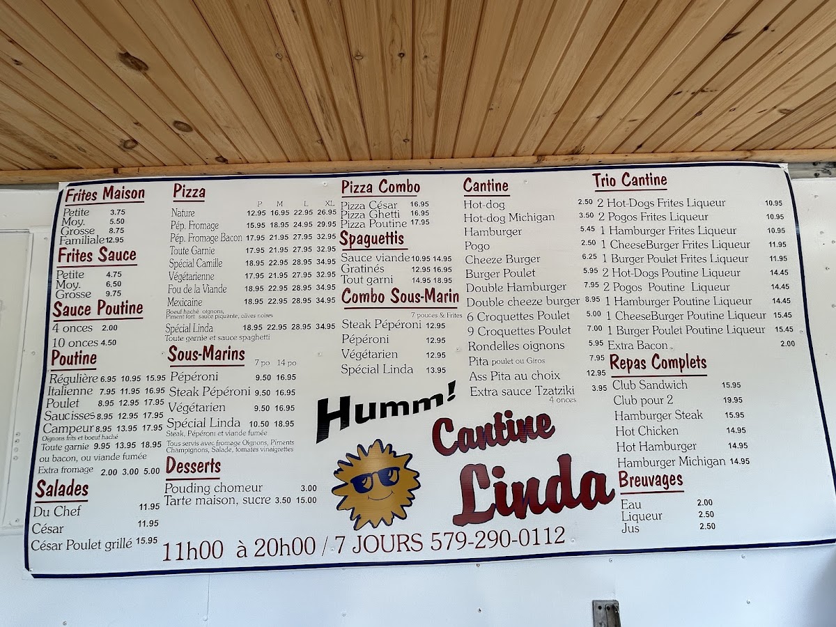 Cantine Chez Linda Photo Menu 2