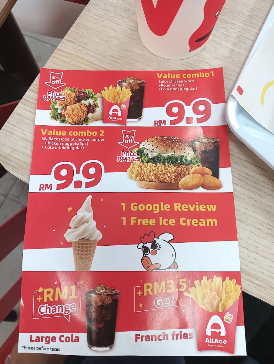 AllAce Taman Eng Ann Klang Photo Menu 7