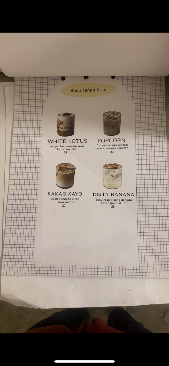 Sejenak Coffee Photo Menu 2