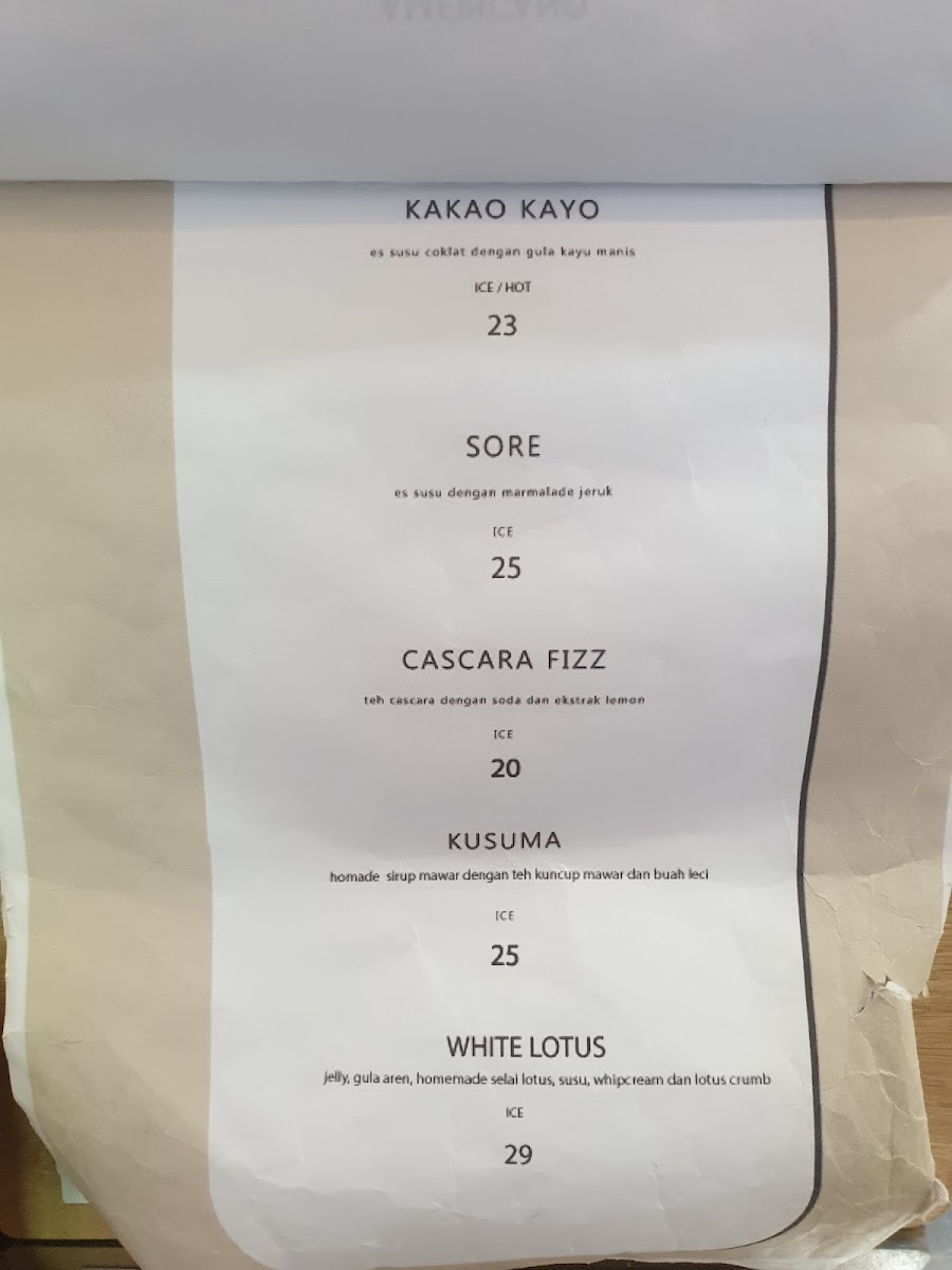 Sejenak Coffee Photo Menu 5