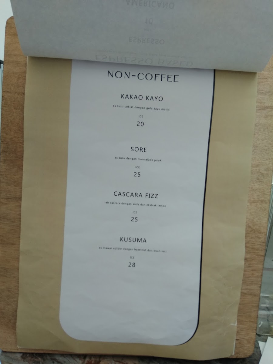 Sejenak Coffee Photo Menu 8