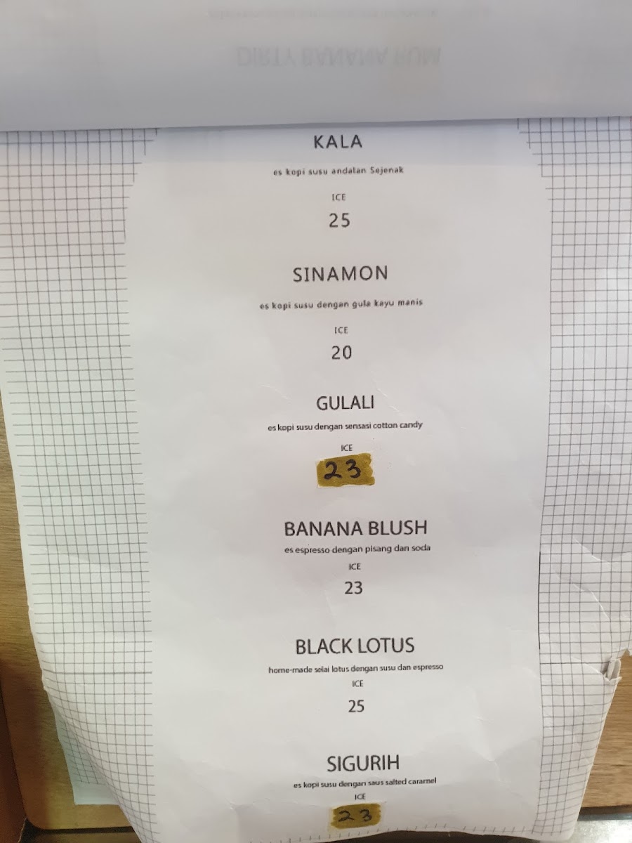 Sejenak Coffee Photo Menu 9