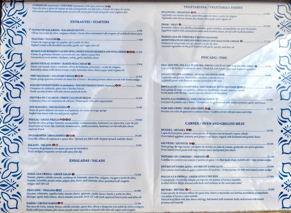 Thalassa Sitges Photo Menu 6