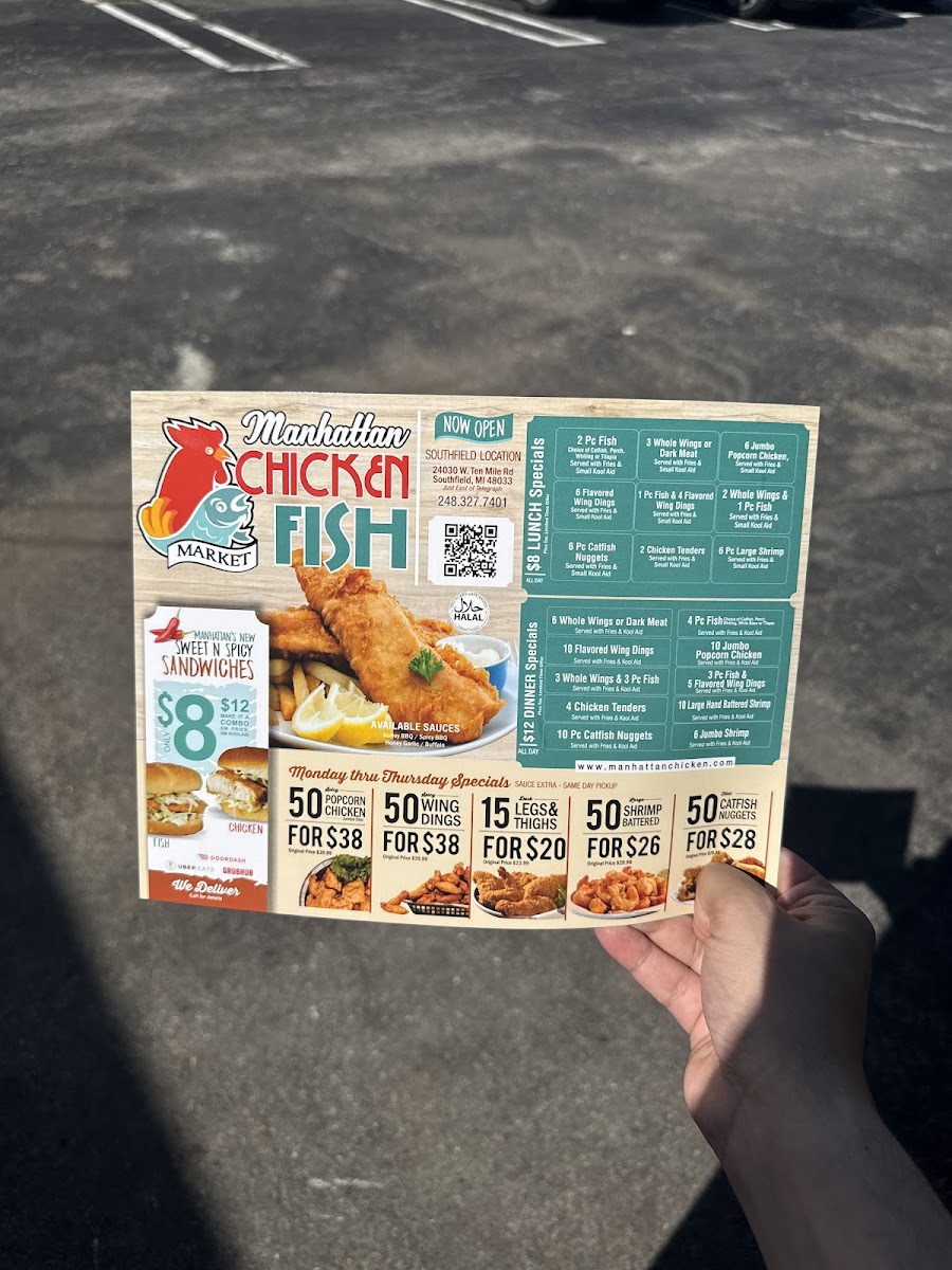 Manhattan Fish & Chicken Photo Menu 1