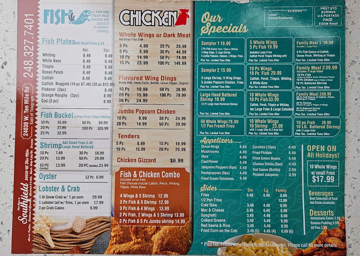 Manhattan Fish & Chicken Photo Menu 2