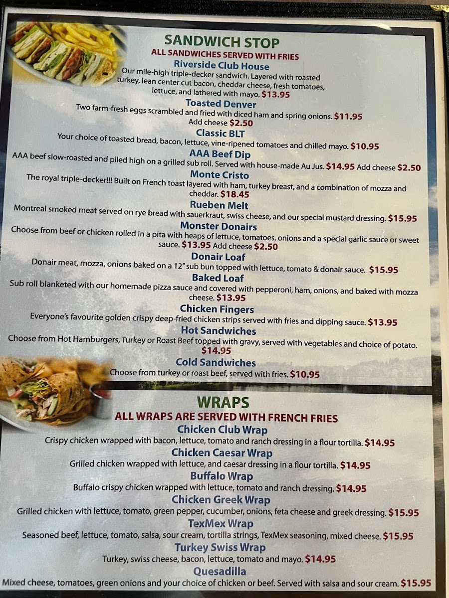 Riverside Diner & Lounge Photo Menu 2