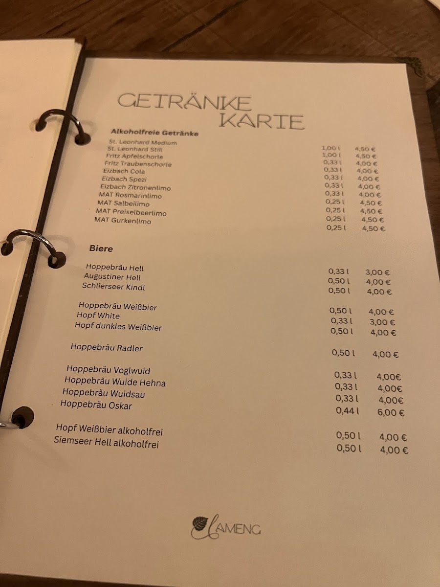 Lameng MENUE & Lameng BISTRO Photo Menu 3