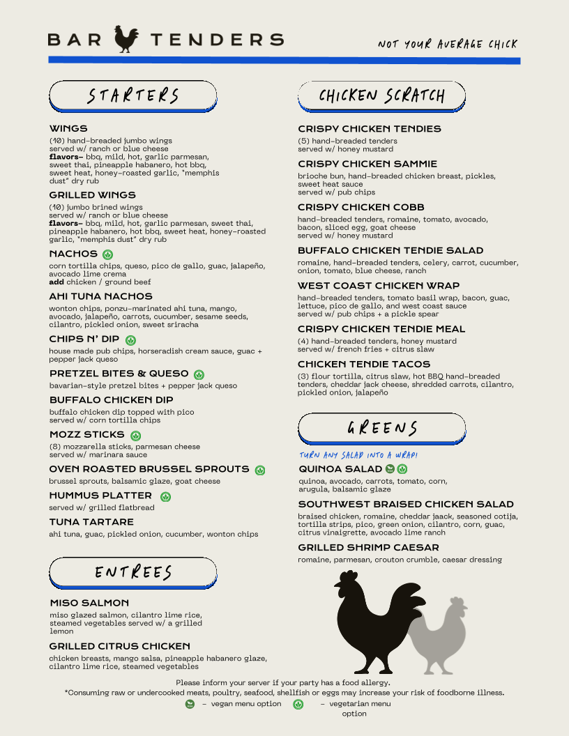 BarTenders Eatery Photo Menu 2