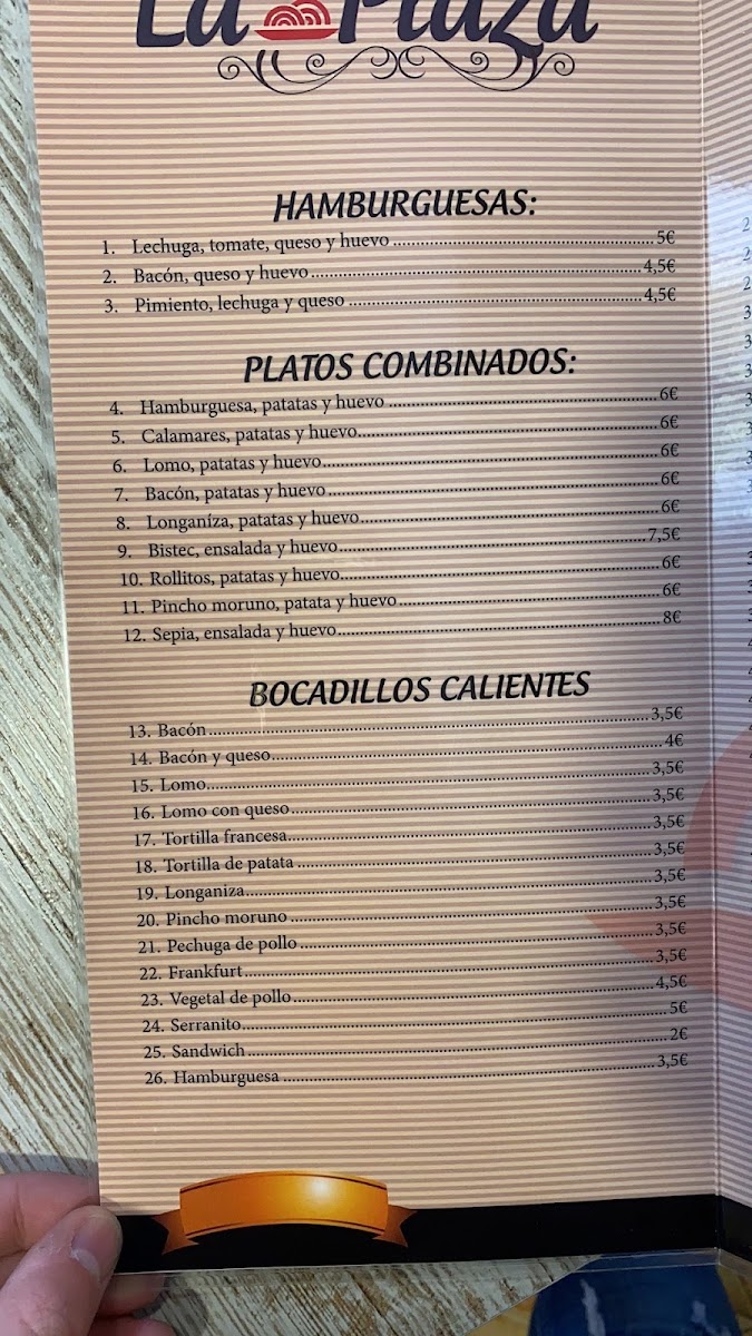 La Plaza café-bar Photo Menu 1