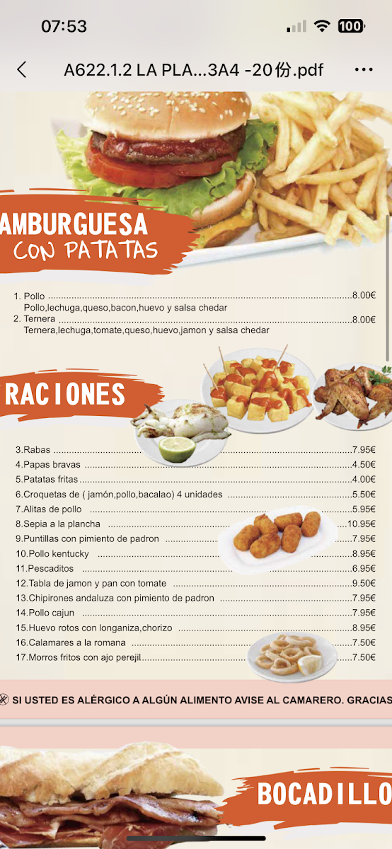 La Plaza café-bar Photo Menu 9