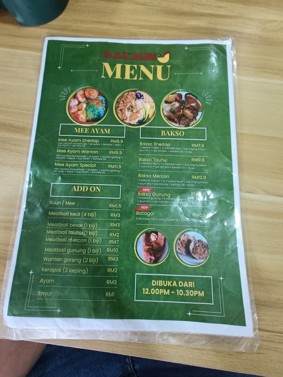 BAKMEE (Ayam Gepuk • Bakso • Mee Ayam) Photo Menu 3