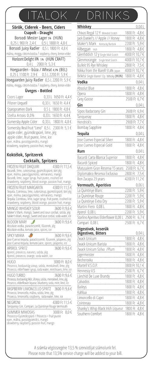 Elysée Bistro & Kávéház Photo Menu 4