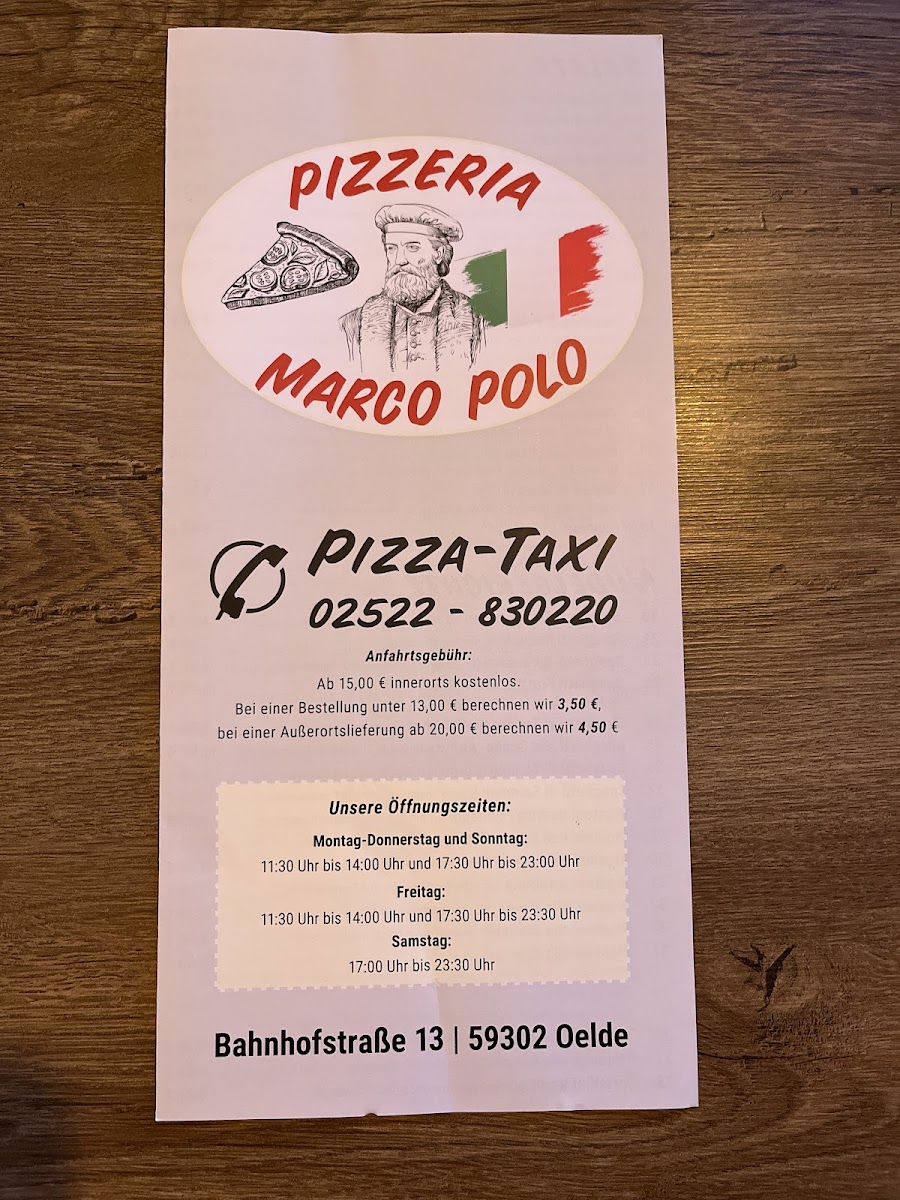 Pizzeria Marco Polo Photo Menu 6